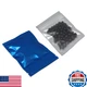 PABCK 100 Matte Blue 4.7x7" Reusable Foil Zipper Lock Food Storage Pouches