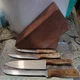 Vintage Kansas City Knife Set 4pc  Japan & Block All By Regent Sheffield
