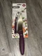 Zyliss 5.25&rdquo; Utility  Blade Knife with Sheath Cover  Purple Soft Grip Stainless