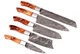 CUSTOM HAND MADE KITCHEN CHEF KNIFE SET Hand Forged Damascus Steel Blade M 132