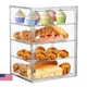 ZLLZUU Bread Box for Kitchen Countertop Pastry Display Case 4 Layers Adjustable