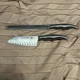 FOREVER SHARP Knives 8722E, Santoku, 8722A Serrated Bread Slicing Knife Lot (2)