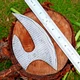 Handmade Damascus Ulu Knife Alaskan Kitchen Knife Chef Knife blank blade 2655