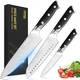 Luxe PRO Santoku Chef Knife Set HIGH CARBON STEEL 8" Chef's Knife Utility Knife 