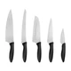 Kershaw 6-Piece Kitchen Block Set K6BLOCK Stainless Steel Wood Block