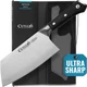 Cutluxe Meat Cleaver Knife - 7" Heavy Cleaver Butcher Knife, Razor Sharp Germ...