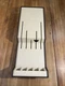 VTG CUTCO Knife 5 Slot Holder  #1742 Plastic Tray, Drawer Or  Wall Mount, 17&rdquo;x6&rdquo;