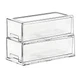 SIMPEXPE Stackable Pull Out Storage Drawer Fridge Organizer Bins Kitchen Pantry