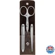 ZWILLING Beauty TWINOX 4-pc Manicure Set Brown Leather Case