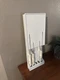 CUTCO 1742 White Knife Holder Drawer or Wall Mount Knife Storage Tray 17x 6.25