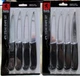 Lot of 8 Steak Knives Royal Norfolk Cutlery Stainless Steel Black 