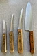 4 Chicago Cutlery Kitchen Boning Chef Knife USA Wood Handle 71S 103S C42 VTG Lot