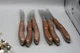 Set of 6 Vintage Cutco 1059 Table Steak Knives Classic Brown Handle Lot B1