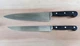 Wusthof Classic 4582/23cm 9" Chef's 4138/20cm Carving Knife Ebony Wood Handles