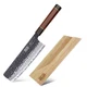 HOSHANHO 7 Inch Nakiri Knife Japanese VG10 Hand Forged Asian Chopping Chef Knife