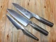 Global G-4 G-46 GS-3 GS-38 Santoku Petty Knives Set Used
