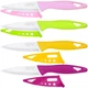 FODCOKI Paring Knife, 4 inch Fruit Paring Knives Set of 4 with Cover Sheath, ...
