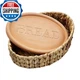 Mud Pie Terracotta Bread Warming Set Brown 8.5x12.5 inches Kitchen Serving