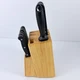 Amazon Basics 10-Piece Kitchen Knife Set High-Carbon Stainless Steel Wood Block