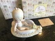 Precious Moments 1988 "August" Figurine #11078 Girl Pool/Ducks w/Original Box