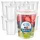 Fit Meal Prep 24-Pk 32 oz Deli Containers w/Lids, USA Made, Leakproof