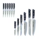 SliceElite Elite 12pc Damascus Knife Set VG10 Steel G10 Handle Gift Box