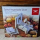 Paderno Spiral Vegetable Slicer White Spiralizer Interchangeable Blades