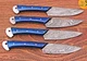 Custom Made Damascus Steak Chef Knife Set Kitchen Cutlery -Hand Forge Steel 1588