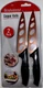 Bridgeland Copper Knife Set 2 Pack 9"Stainless Steel Nonstick Ergonomic Handle