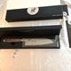 Miyabi 5000 MCD67 Santoku Knife 18cm Damascus Gold Logo Black Maple Handle Used