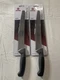 Mundial (2) 10-Inch Serrated Knives, Black, Stainless Steel, FREE SHIPPING 