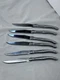 Laguiole Jean Dubost Stainless Steel 6-Piece Steak Knife Set Silver French Home