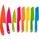 8 Pcs Kid Cooking Kitchen Knife Set, Plastic Serrated Edges Children's Safe C...