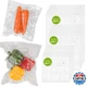 ATOSUN 60PCS Vacuum Sealer Bags Food Storage Reusable Zipper Bags BPA-Free Air V