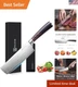 Nakiri Knife - 7" Razor Sharp Meat Cleaver and Vegetable Kitchen Knife, High ...