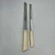 Vintage Quikut Knives Double Edged Quikkle Stainless Steel Knife Ivory Handles 