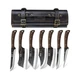 HOSHANHO Butcher Knife Set, Hand Forged Butcher Chef Knife Set with Roll Bag,...