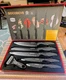 GOODDOVE SG-9200 6-Piece Swiss Gold Knife Set Marble Coating NEW Gift Set