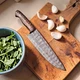 Custom HandMade Forged Damascus Steel Kitchen Chef Knife PineCone Handle 2948
