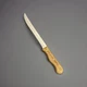 Vintage Ekco Forge G7594 8" Slicer Carving Knife USA Wood Handle