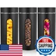 Mimorou 3 Pcs Stainless Steel Canister Set Glass Windows Kitchen Storage Jars Si