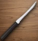 Rada Cutlery Tomato Slicer Kitchen Knife 5" T420 Steel Blade Black Resin Handle
