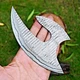 Blade Blank Hand Forged Damascus Steel Chef Ulu Knife Alaskan Kitchen Knife 2655