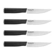 Kitchenaid Classic 4-piece Black with Endcap Micro Serrated Steak Knife Set