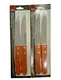 Steak Knife Set of 4 stainless steel blade wood handle Royal Norfolk NEW