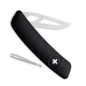 Swiza CH00 Cheese Knife With Safety Lock Black Rubberized Synthetic Handle 01010