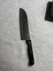 Chicago Cutlery Santoku Knife 7&rdquo; 25C21D-Stainless - Black Handle 3 Rivets