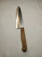 Vintage Kansas City 14404 8" CHEF'S KNIFE Stainless Japan 3 Rivet Wood Handled