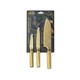 🔪 Thyme & Table 3-Piece Gold Knife Set with Protective Sheaths Luxe Collection
