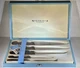 Newbridge NC102 5-Pc Kitchen Knife Set Carving Fork 18/10 Stainless Gift Box